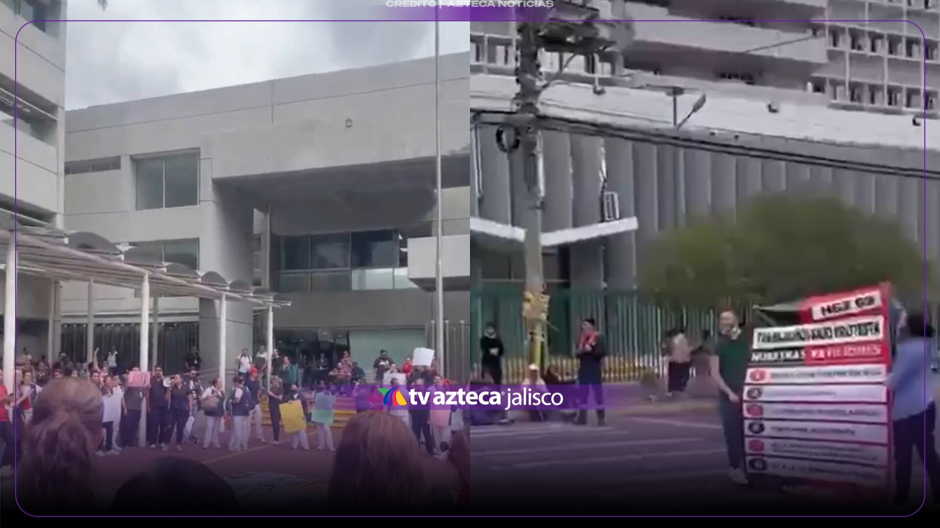 ¡Toma precauciones! Protesta de trabajadores del IMSS provoca cierres viales en estos puntos de Guadalajara