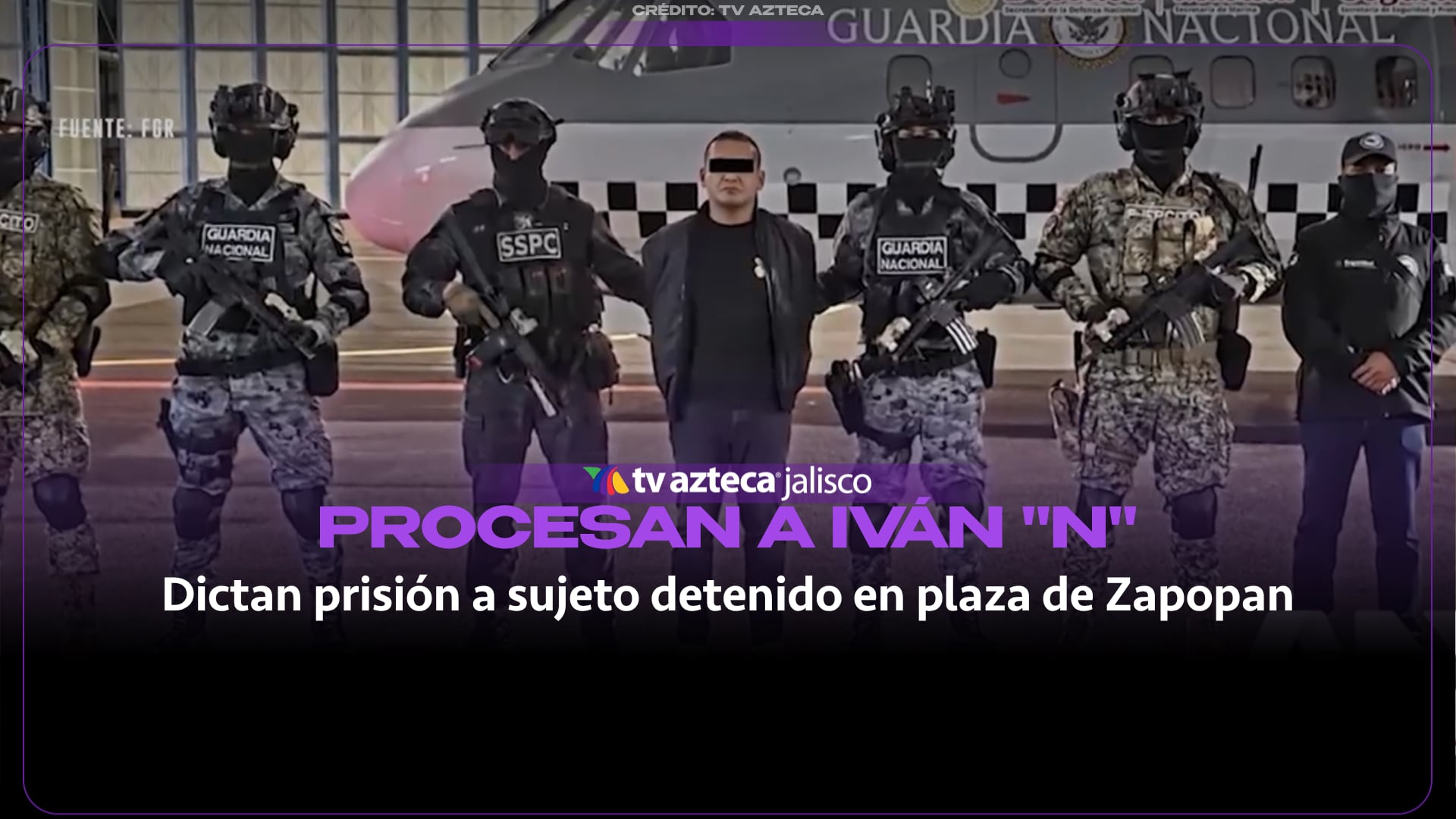 Vinculan a proceso a Iván “N”, presunto integrante del crimen organizado detenido en Zapopan