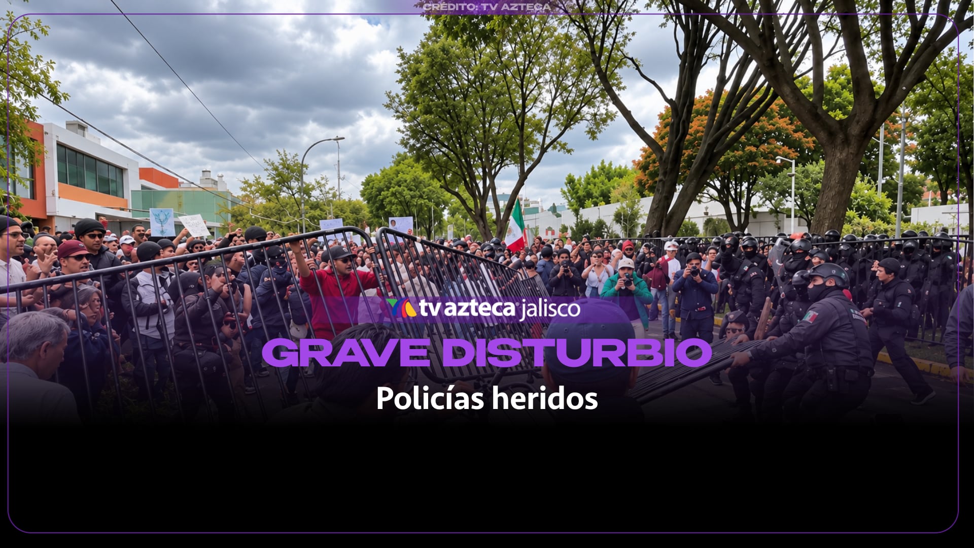 Disturbios en Guadalajara: marcha pacífica termina con 39 detenidos y decenas de policías heridos