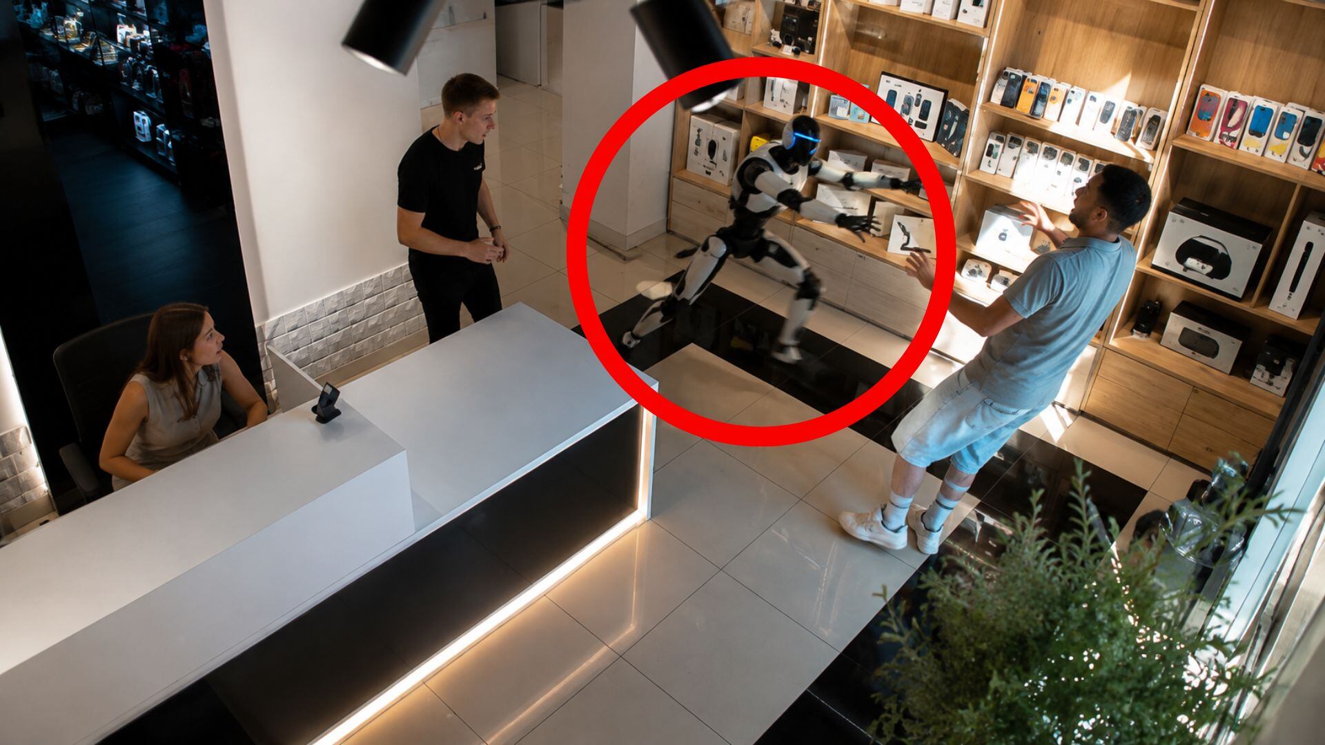 VIDEO: Robot humanoide ATACA a CLIENTE en una tienda de tecnología; así fue como ocurrió
