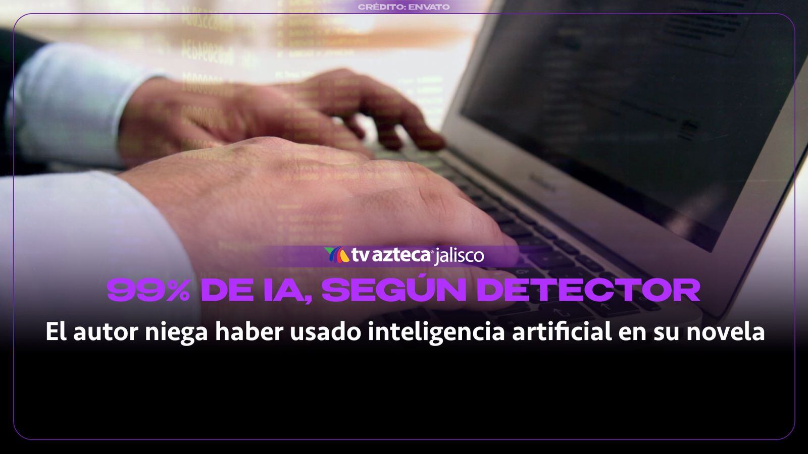 Escándalo literario: detector acusa 99% de IA en novela premiada y el autor lo niega | VIDEO