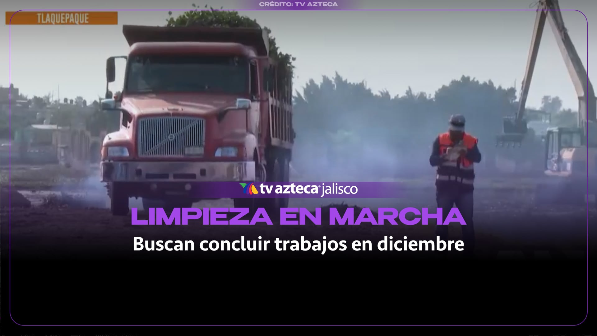 Saneamiento de la presa Las Pintas en Tlaquepaque registra avance cercano al 5%