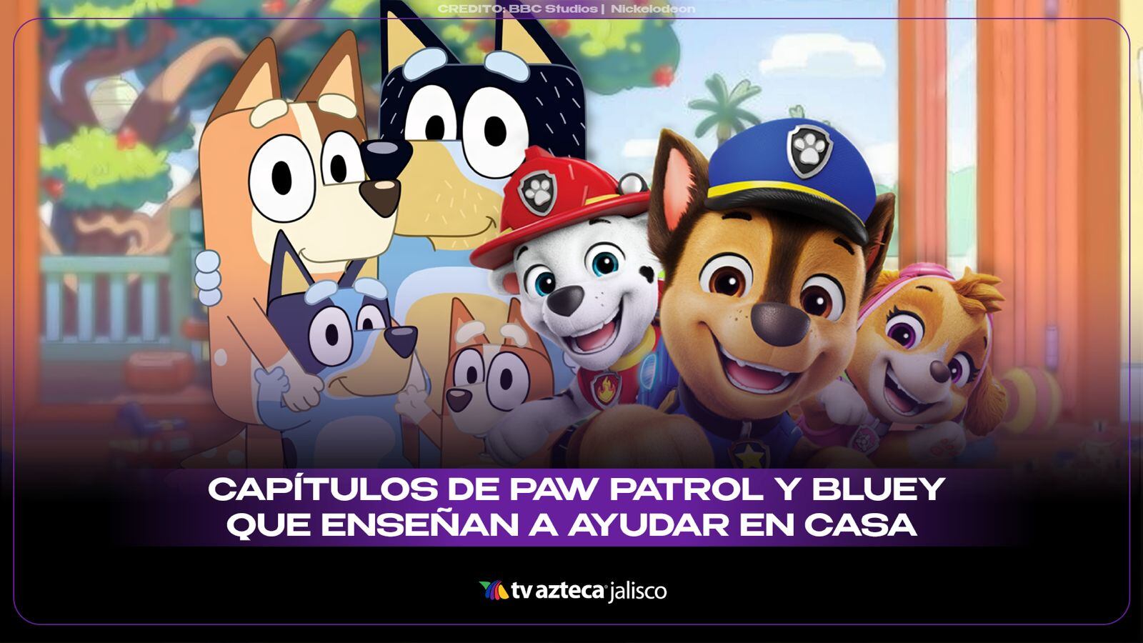 ¡Educación entretenida! Los 6 capítulos de ‘Paw Patrol’ y ‘Bluey’ que enseñan a tus hijos a colaborar en el hogar