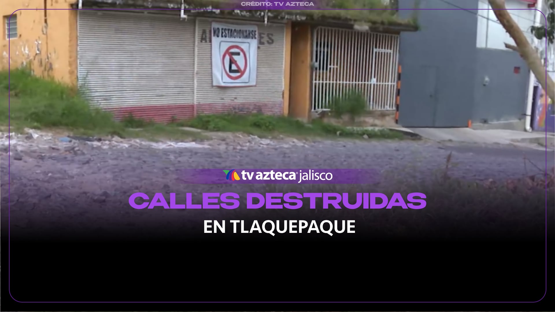 Calles destruidas y banquetas inexistentes azotan a la colonia Nueva Santa María en Tlaquepaque