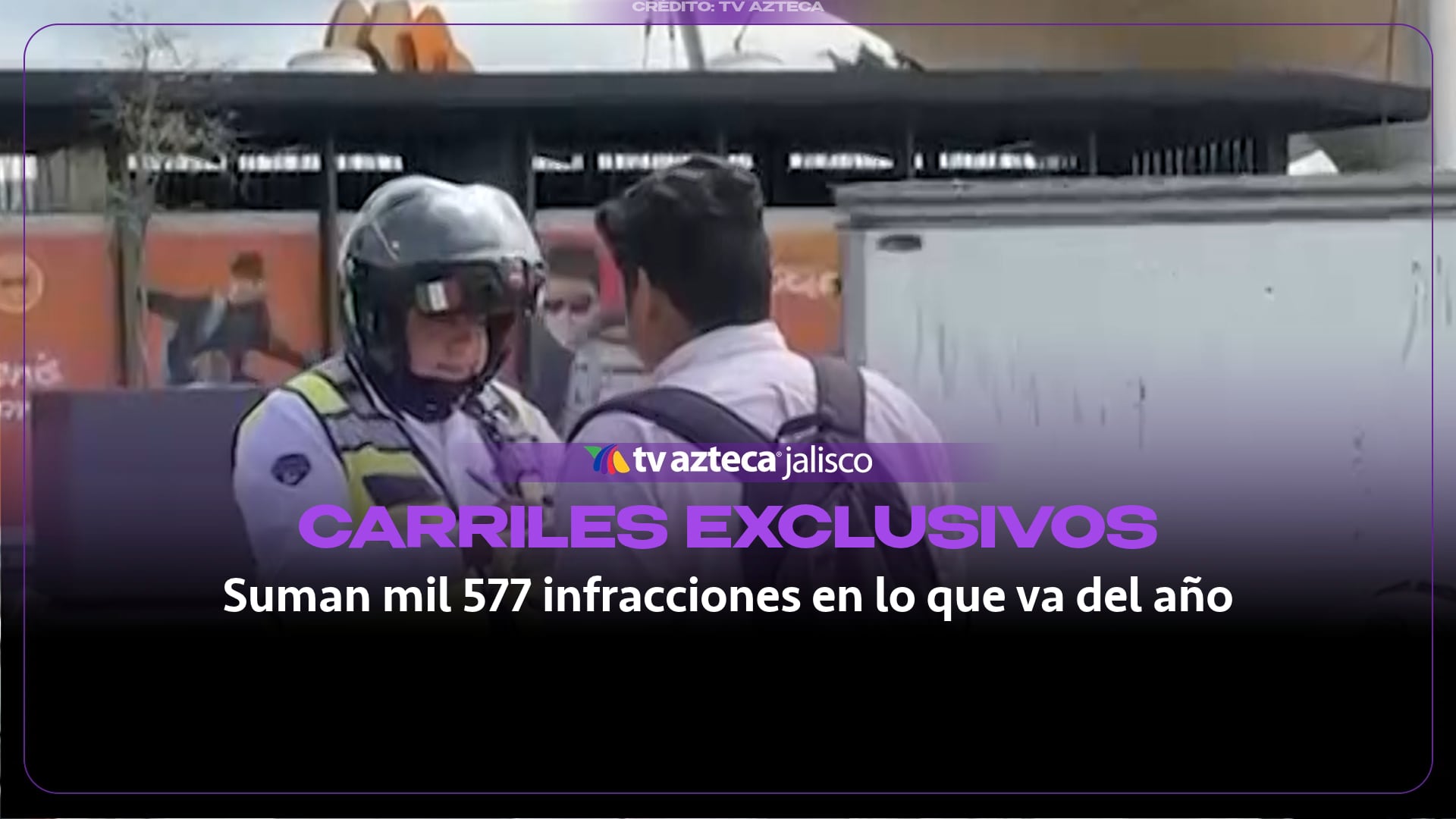 Aplican casi 400 multas en octubre por invadir carriles exclusivos del transporte público en Guadalajara