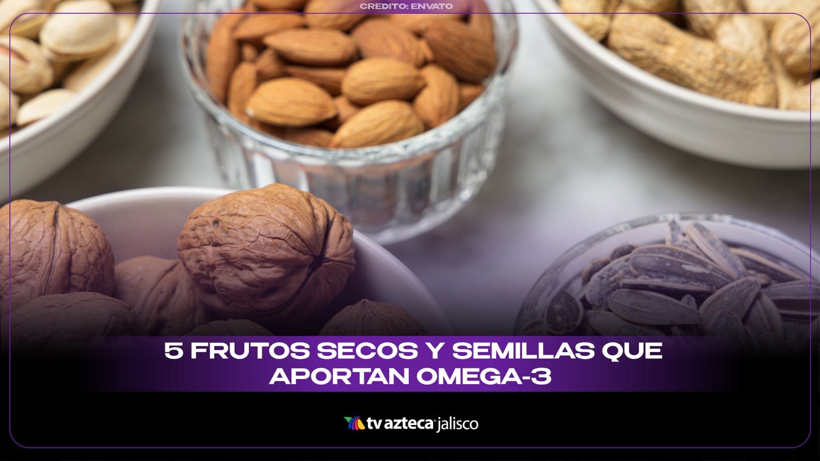 Estos 5 frutos secos y semillas aportan omega-3