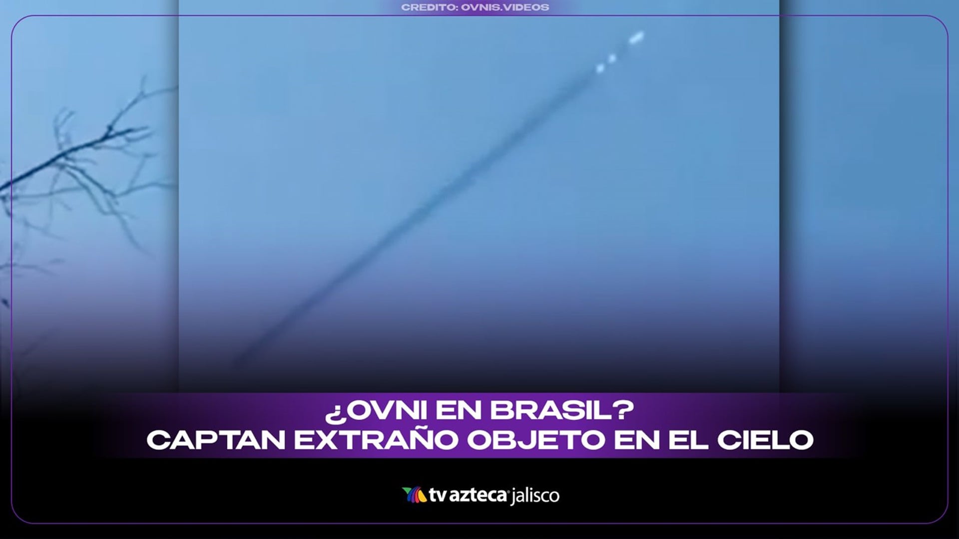 OVNI: Extraño objeto cilíndrico sorprende sobre Brasil; ¿qué apareció en el cielo?