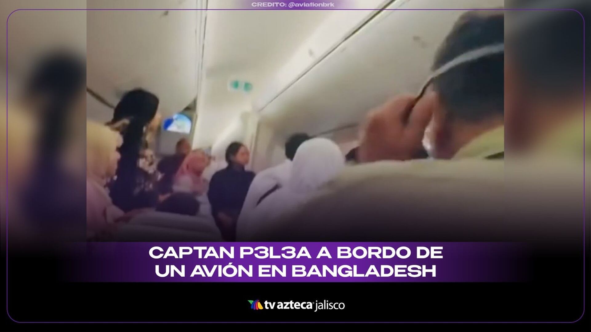 Pelea a bordo de avión rumbo a Londres queda captada en video; pasajeros intervienen