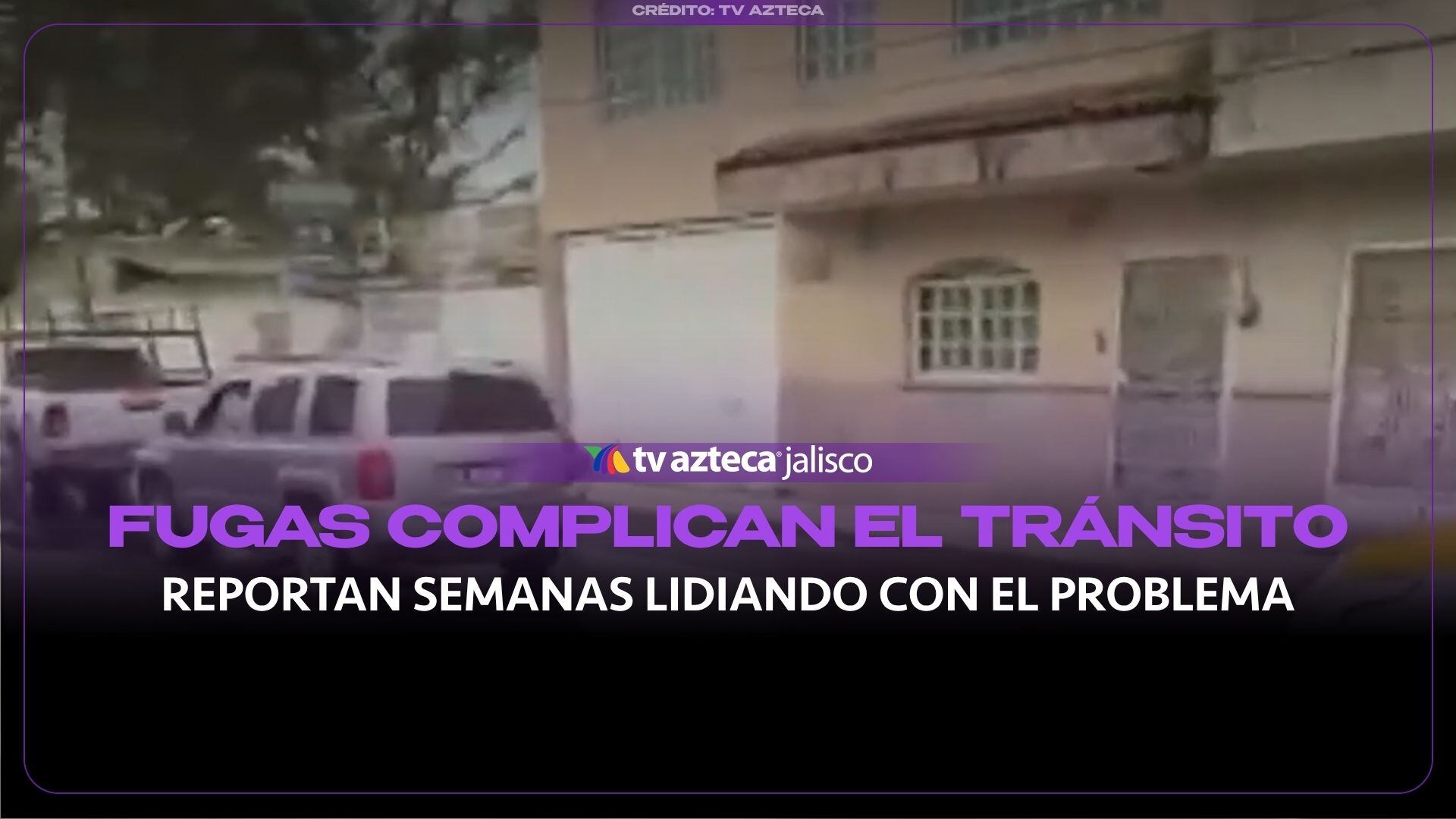 Fugas de aguas negras y baches complican el tránsito en Santa María Tequepex, Tlaquepaque
