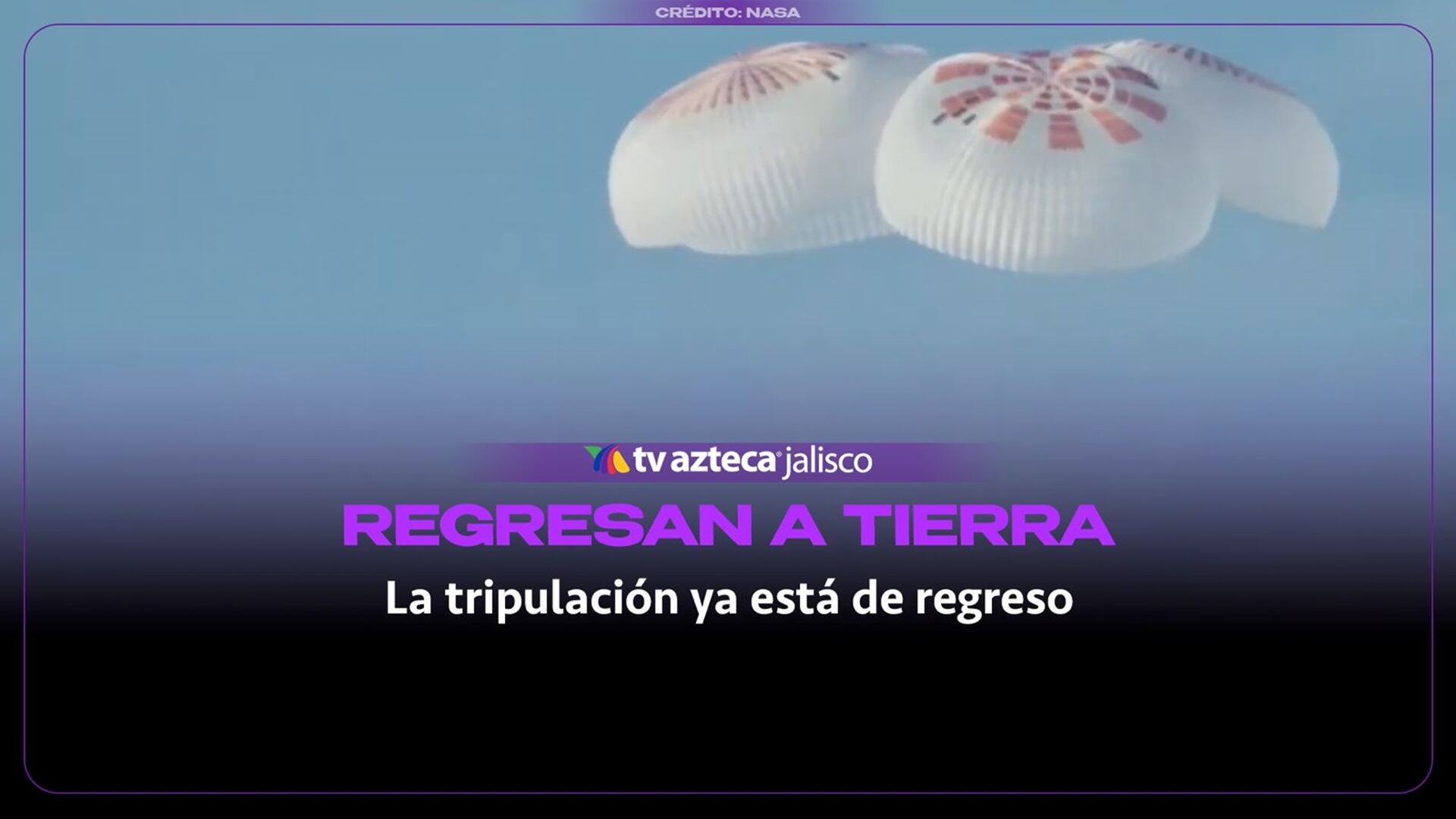 Regresan cuatro astronautas tras pasar casi 8 meses en el espacio; así fue su llegada a la Tierra