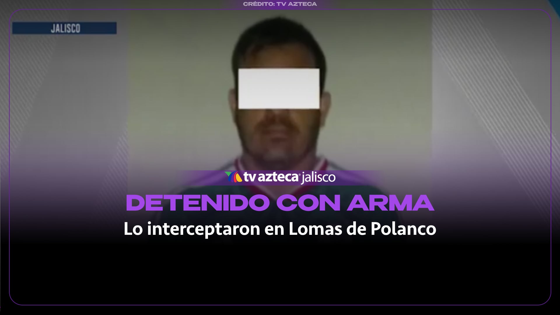 Detienen a hombre que presuntamente manipulaba un arma al conducir en Lomas de Polanco, Guadalajara