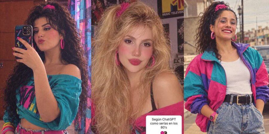 ¿Cómo te verías en los años 80? Este es el trend que está rompiendo las redes