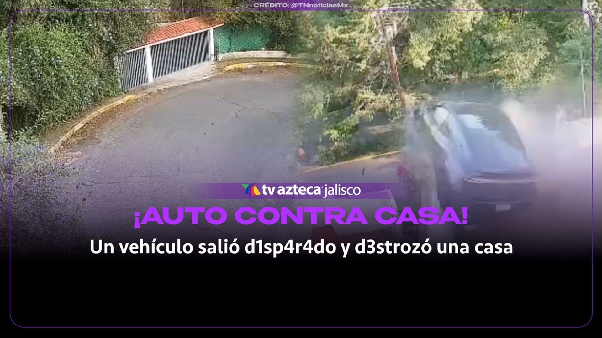 Video capta cómo un automóvil sale disparado y destroza una vivienda en Cuajimalpa