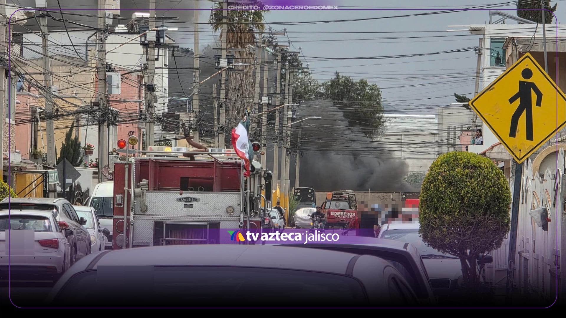 ENORME columna de humo sorprende a habitantes de Tultepec tras fuerte incendio | VIDEO