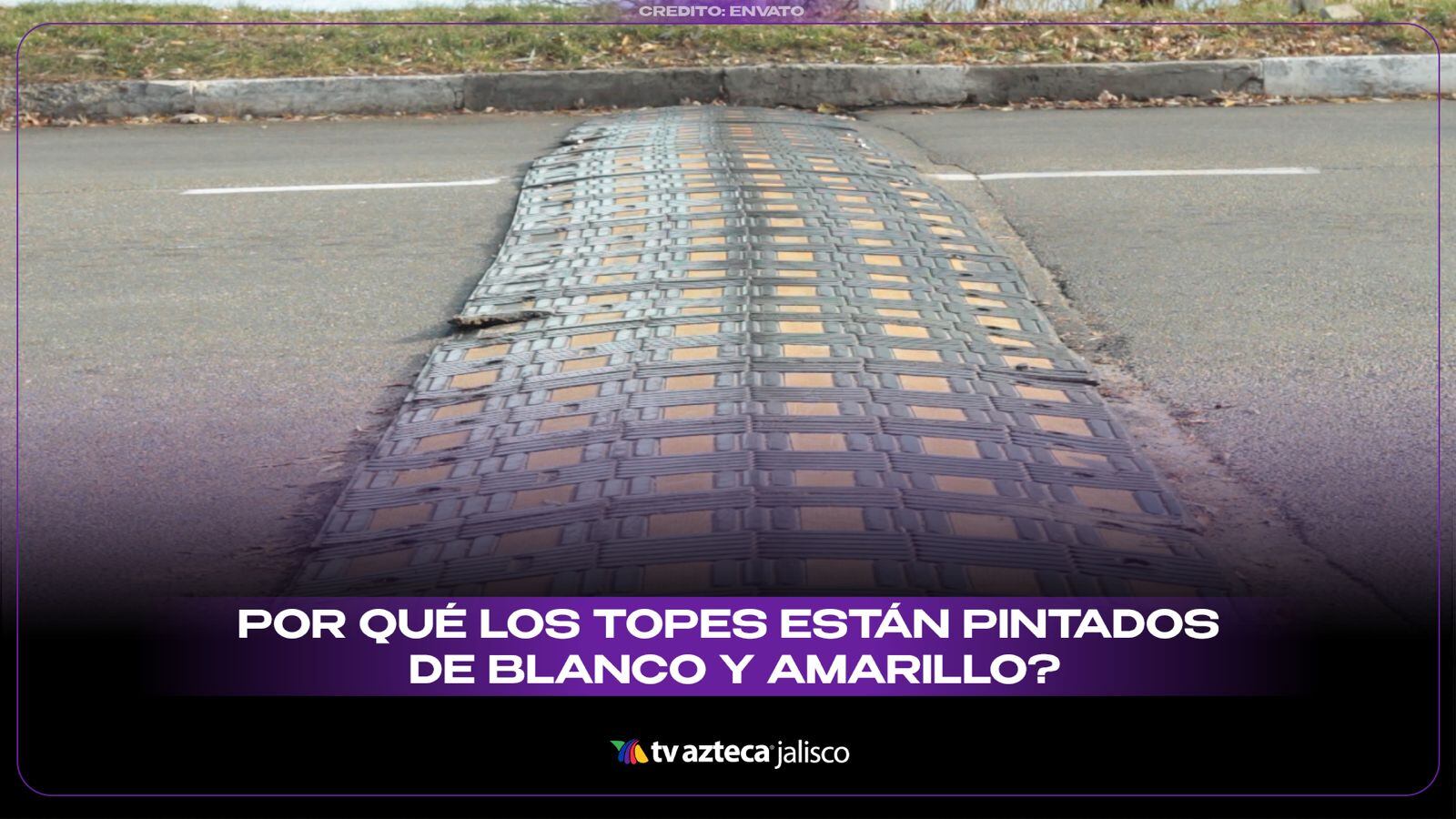 ¿Te has preguntado por qué los topes son blancos y amarillos?