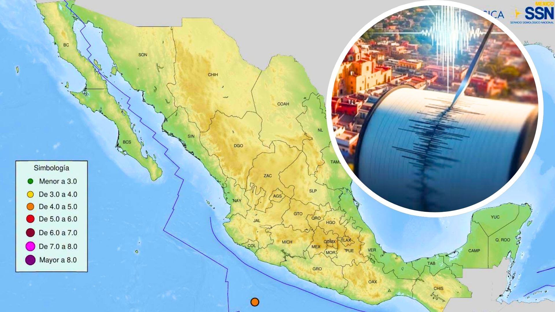 ¡ALERTA EN EL PACÍFICO! Decenas de temblores sacuden a México este 15 de septiembre