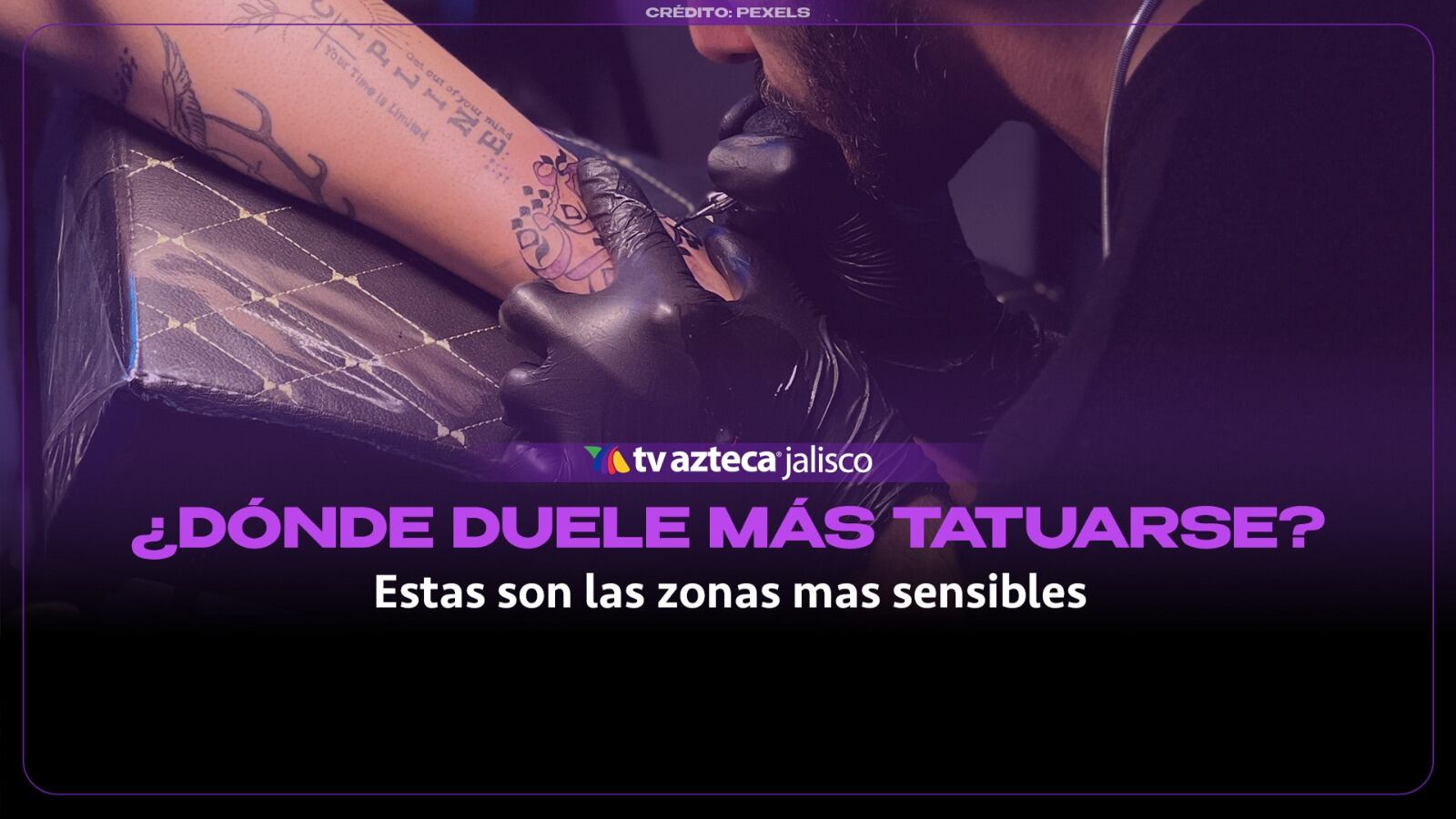 ¿Quieres hacerte un tatuaje? Estas son las partes del cuerpo donde más duele