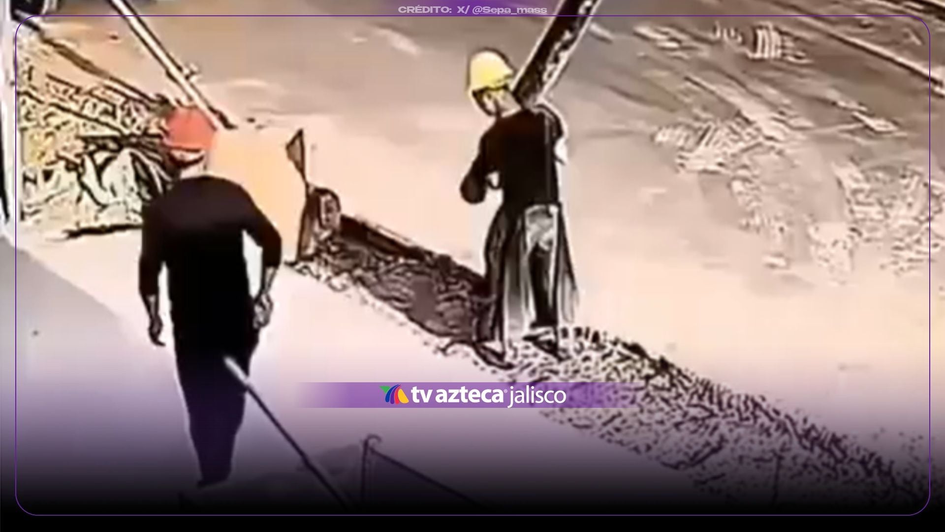 VIDEO: ¡Tragedia en una obra! Trabajador muere tras recibir una violenta descarga de hormigón mientras sostenía una manguera