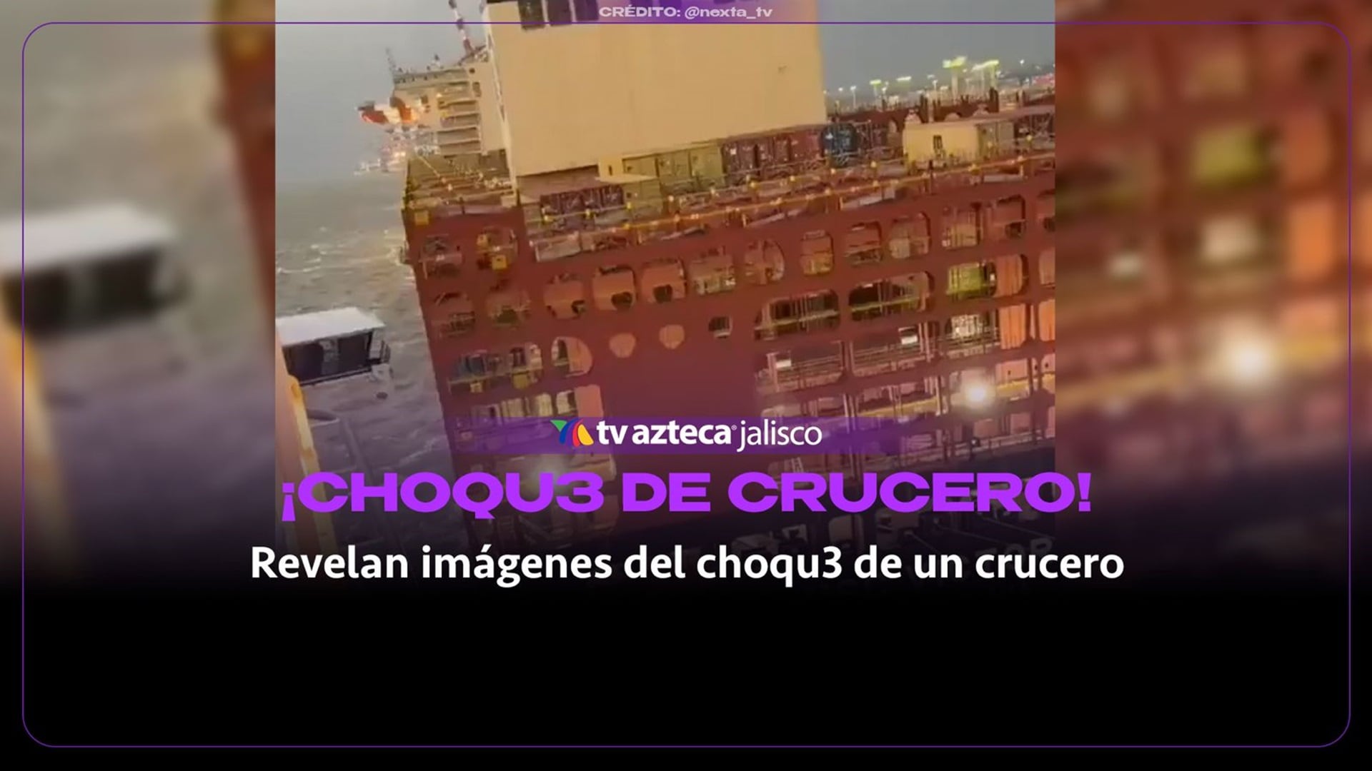 VIDEO: Crucero con más de 3 mil personas choca contra dos portacontenedores en Alemania