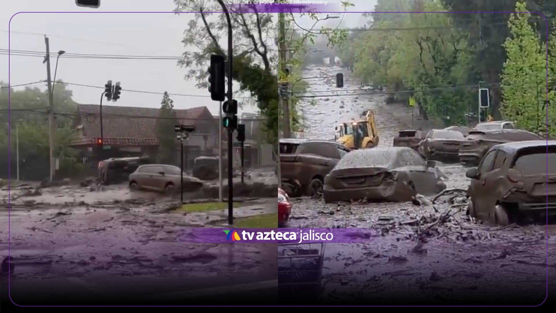 Videos muestran cómo aluvión arrastra autos y camiones en Chile; reportan decenas de casas dañadas