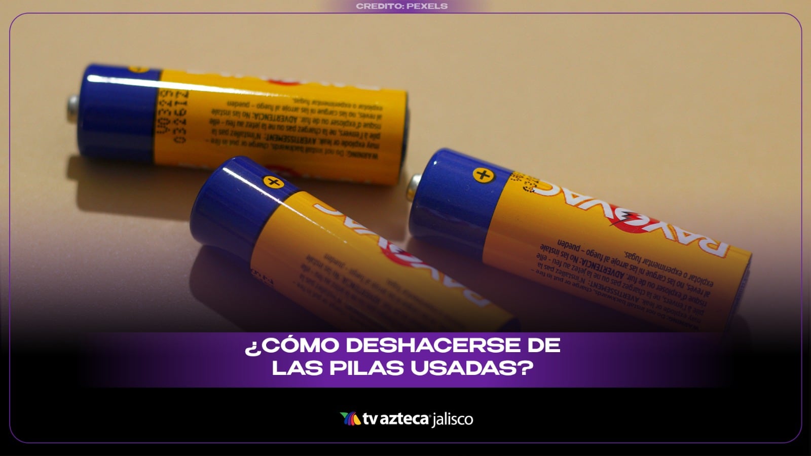 ¿Cómo deshacerse de las pilas usadas?