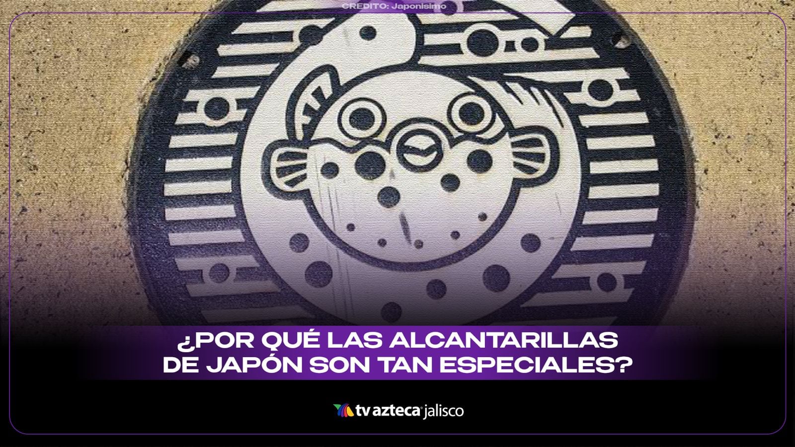 ¡Hasta las alcantarillas son bonitas en Japón!