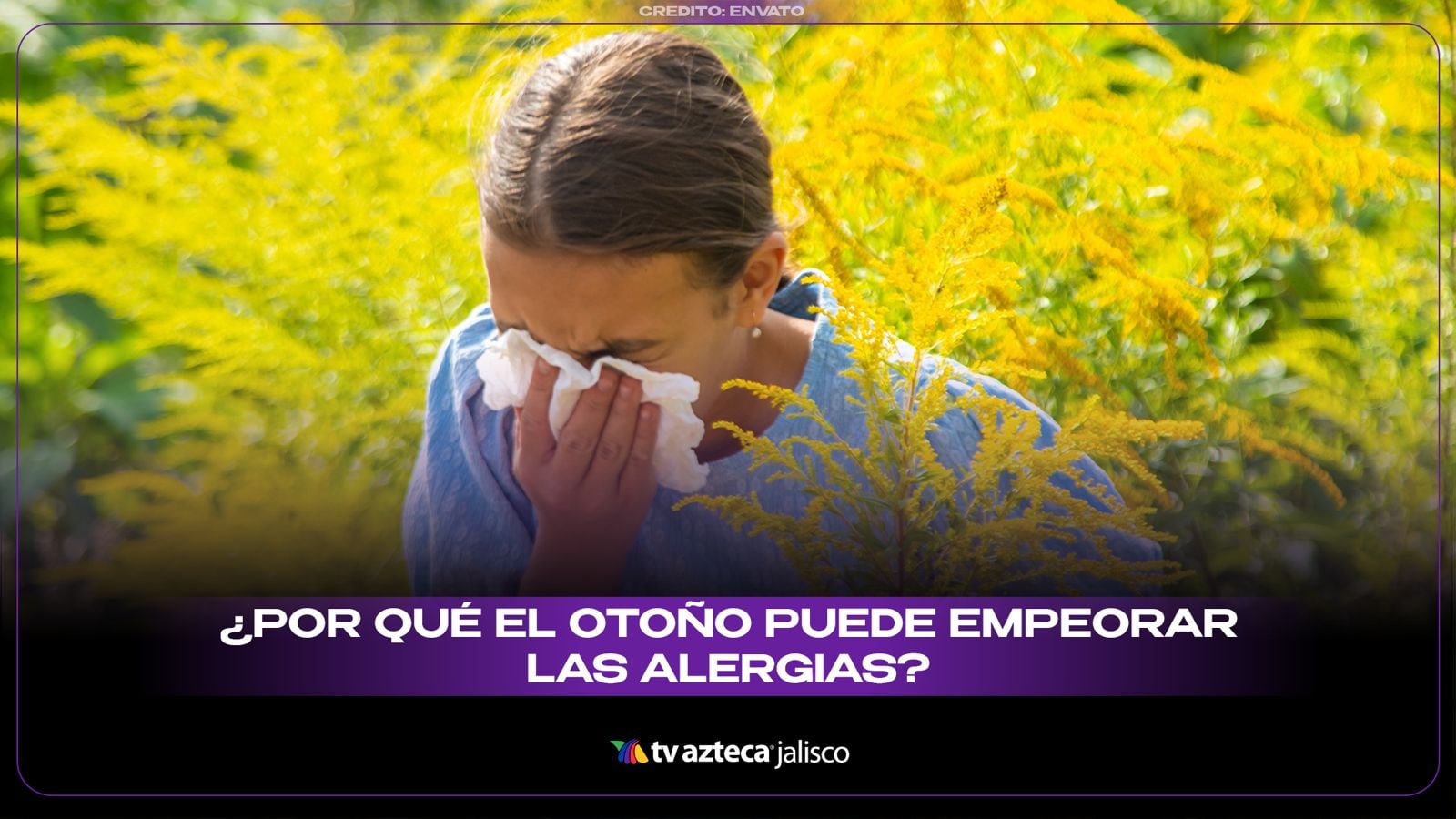 ¿Estornudos, congestión y ojos llorosos? El polen del otoño podría ser el responsable