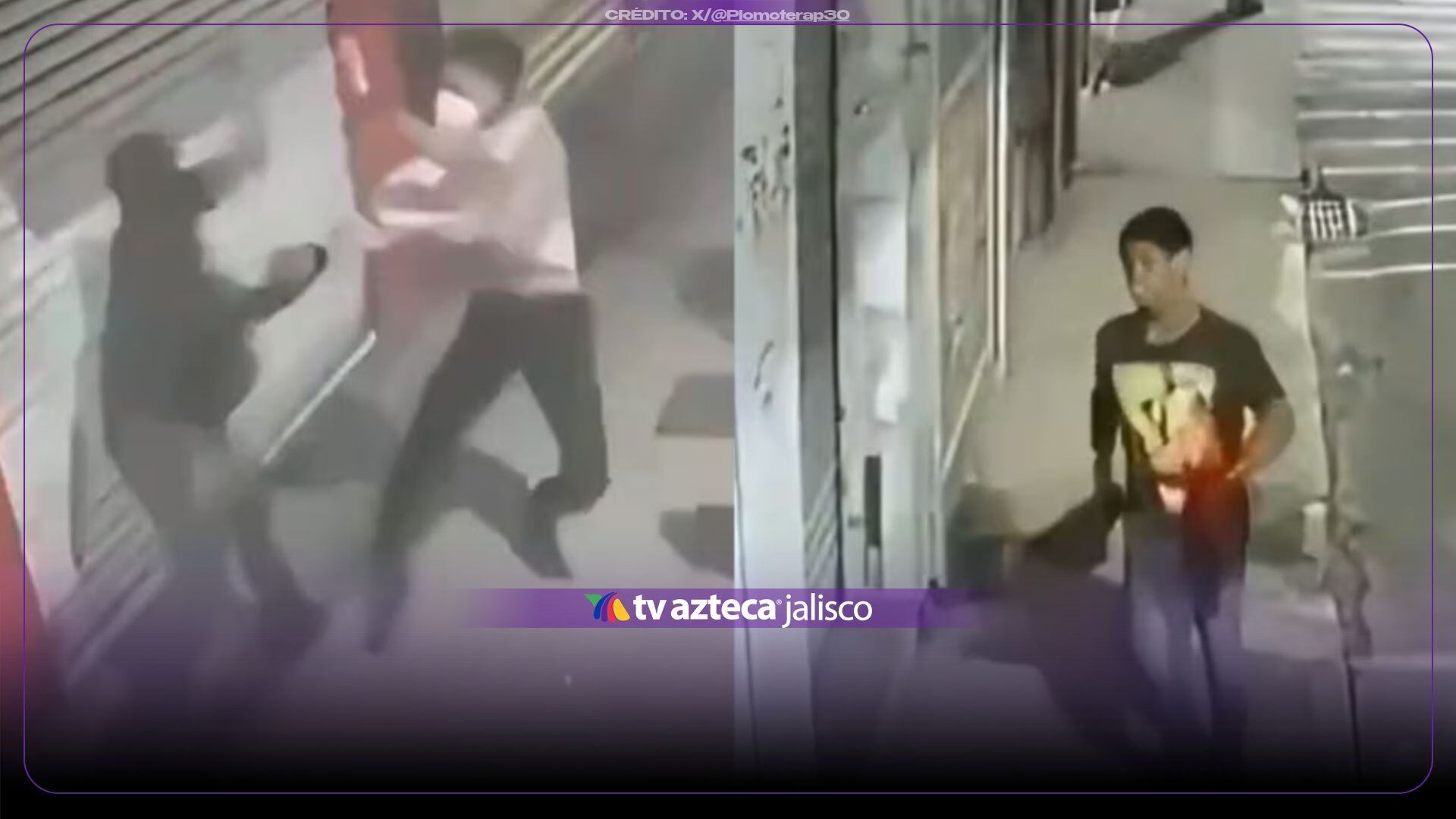 VIDEO: Intentó asaltar a unos jóvenes y terminó herido con su propio cuchill0