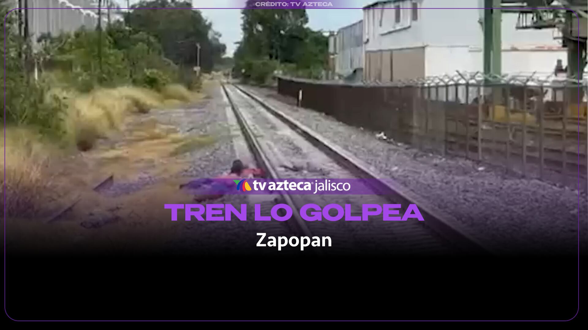 Hombre resulta herido tras el paso del tren en Zapopan