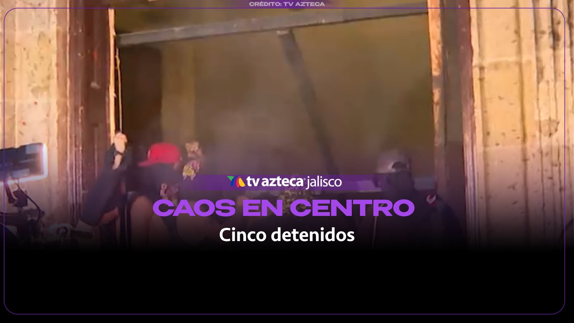 Procesan a cinco hombres por daños en disturbios del centro de Guadalajara