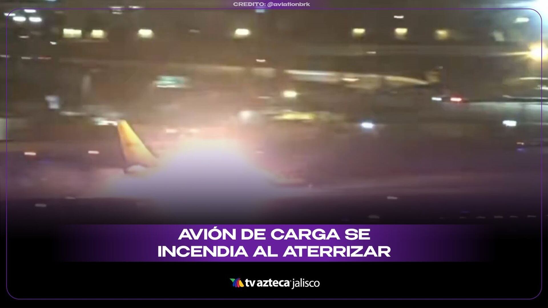 Un Boeing 737 de carga sufrió una falla en los frenos durante su aterrizaje en LAX. Cuatro neumáticos resultaron dañados y se registró fuego en el tren de aterrizaje.