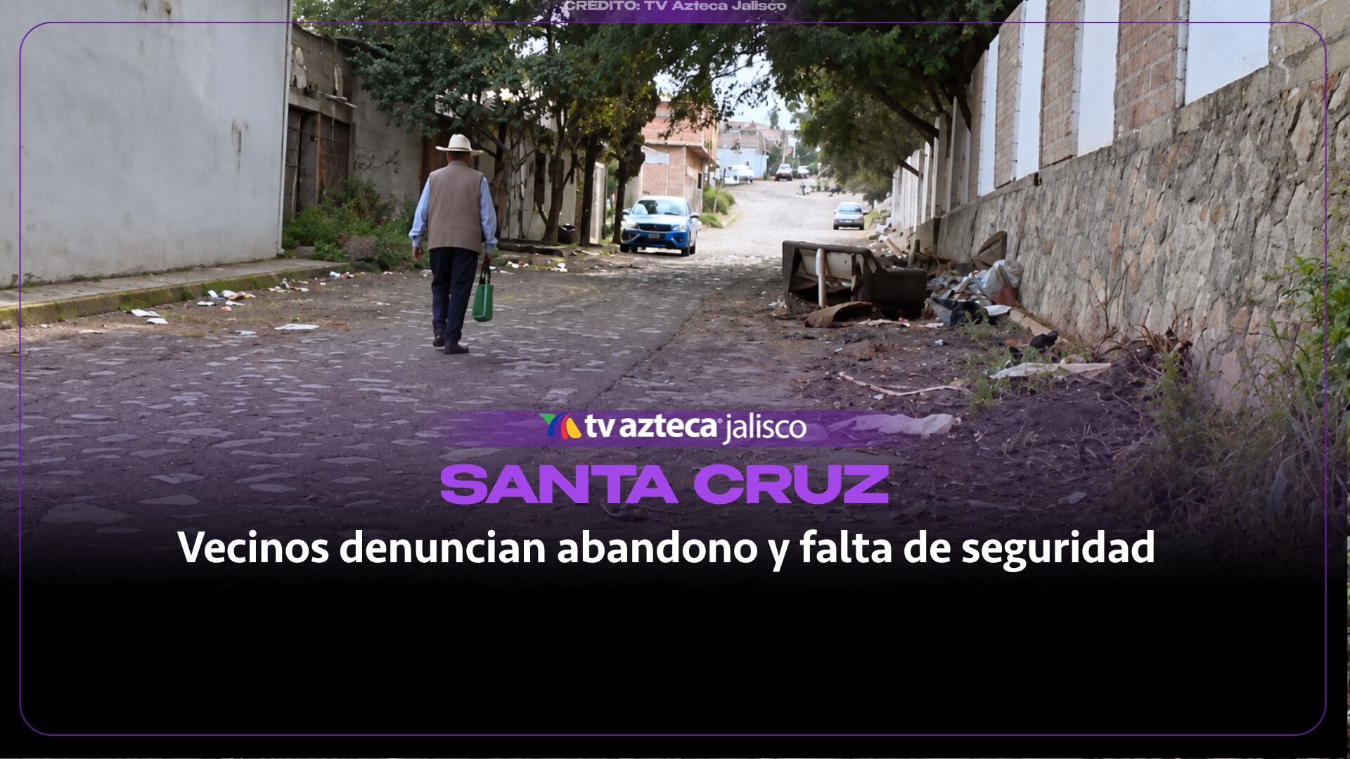 Vecinos de Santa Cruz de las Huertas denuncian abandono y falta de seguridad