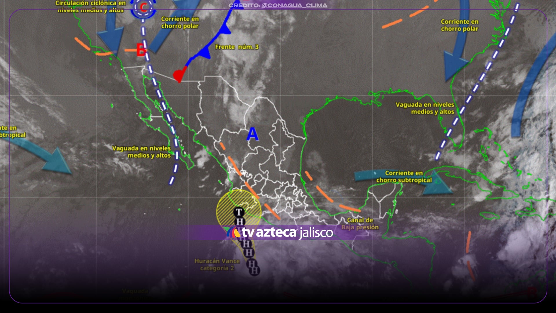 Huracán Vance HOY: ¿Qué estados tendrán lluvias y cómo seguirá su trayectoria en México?