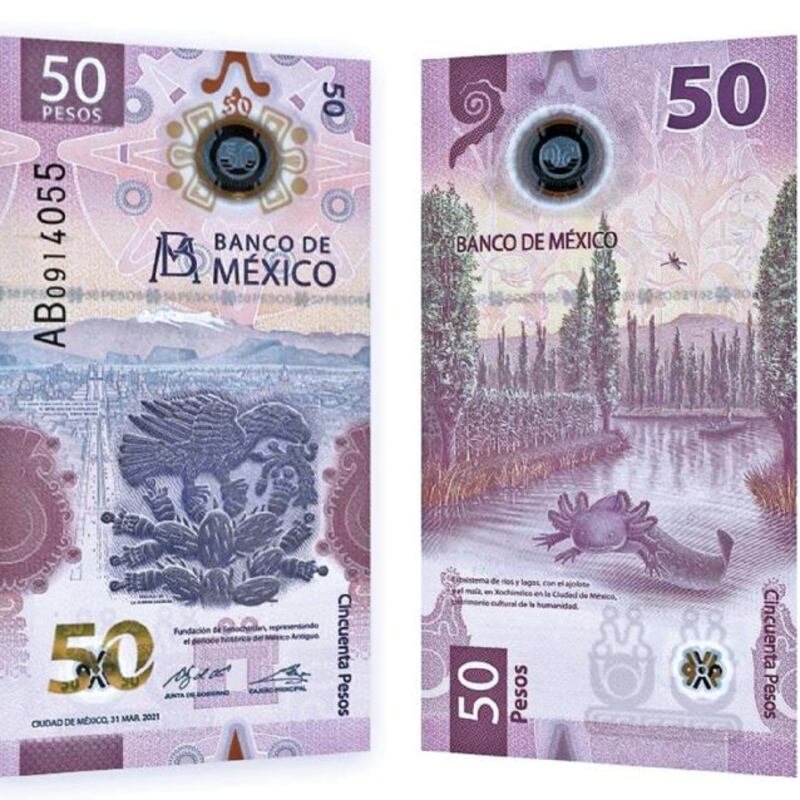 Billete nuevo de 50 pesos familia "G"