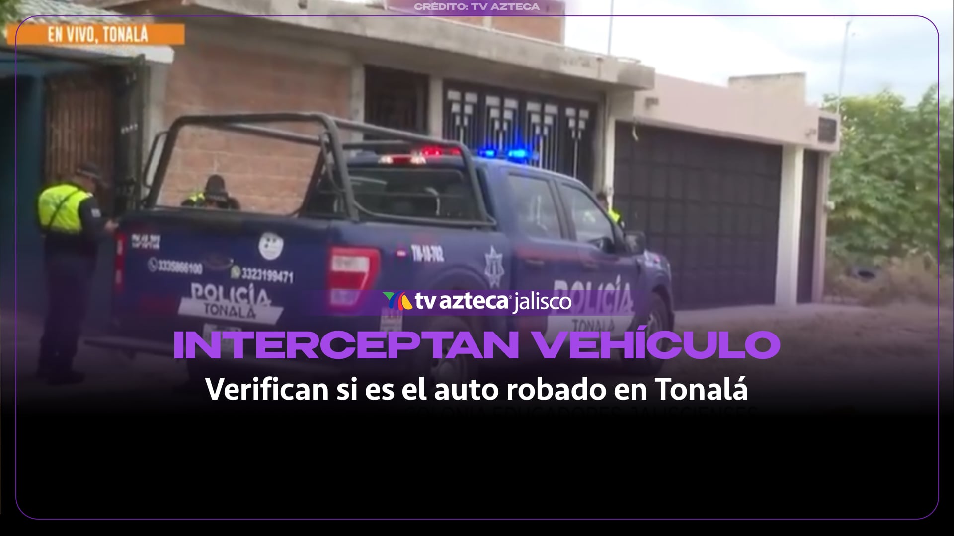 Interceptan en El Salto vehículo que coincide con el robado a una familia en Tonalá