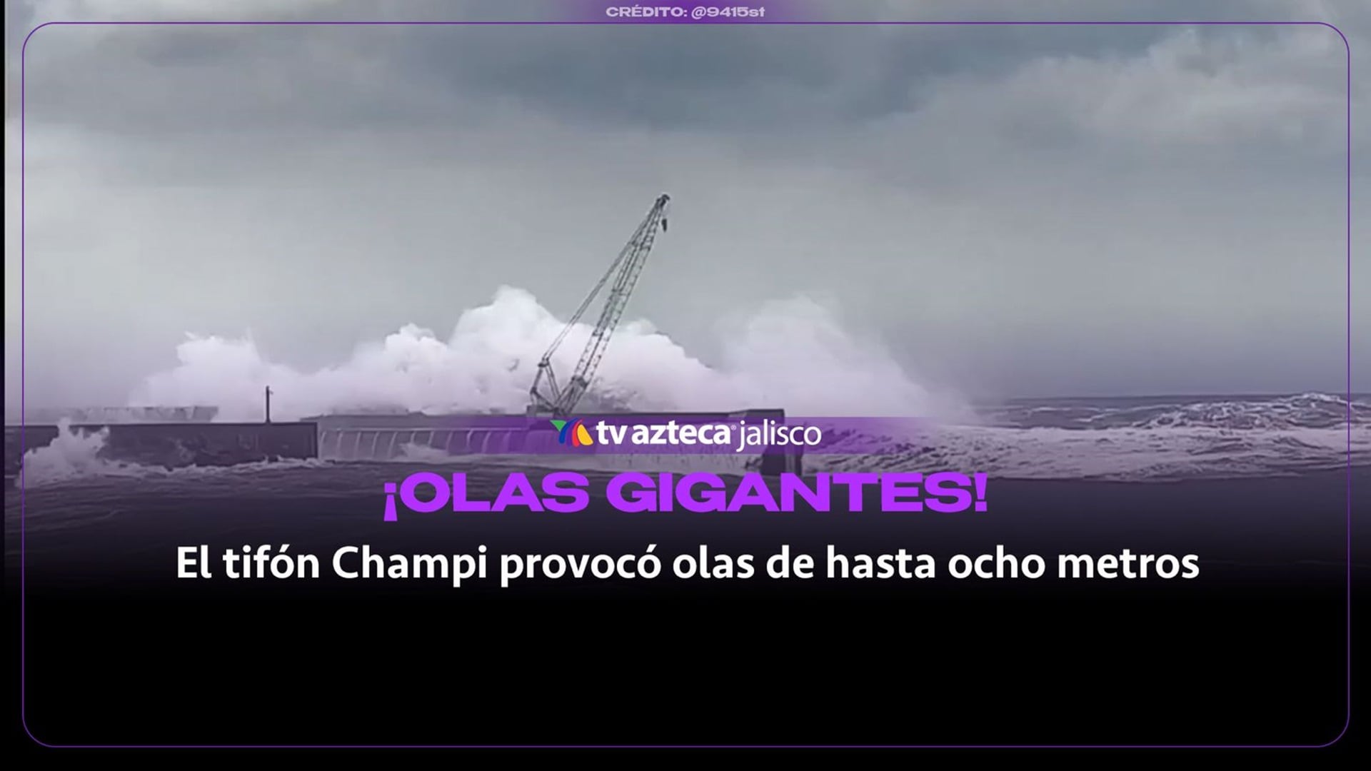 Así fueron captadas las olas de 8 metros causadas por el poderoso tifón Champi en Taiwán