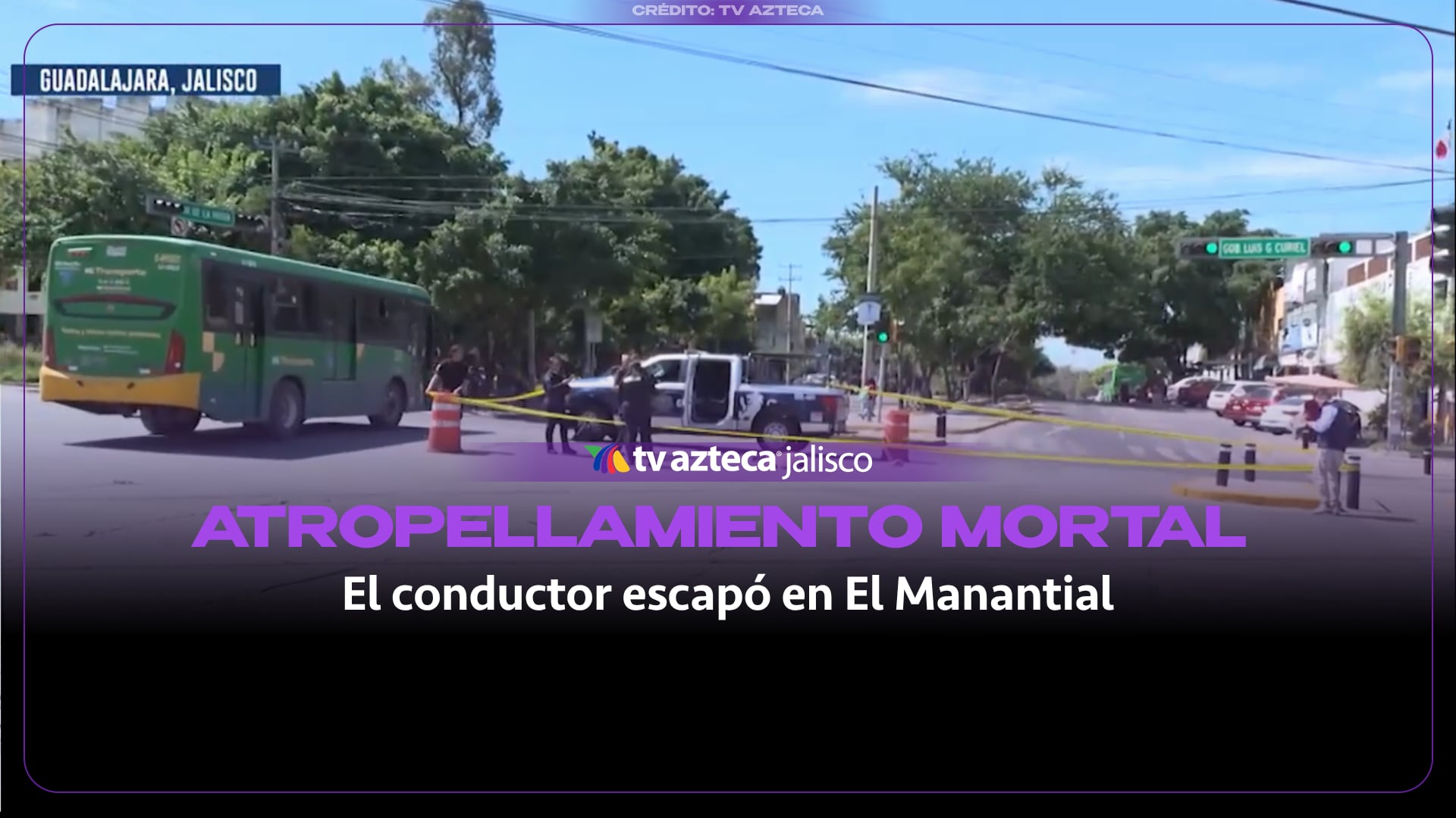 Mujer muere atropellada en Gobernador Curiel y Patria, Guadalajara; conductor escapa