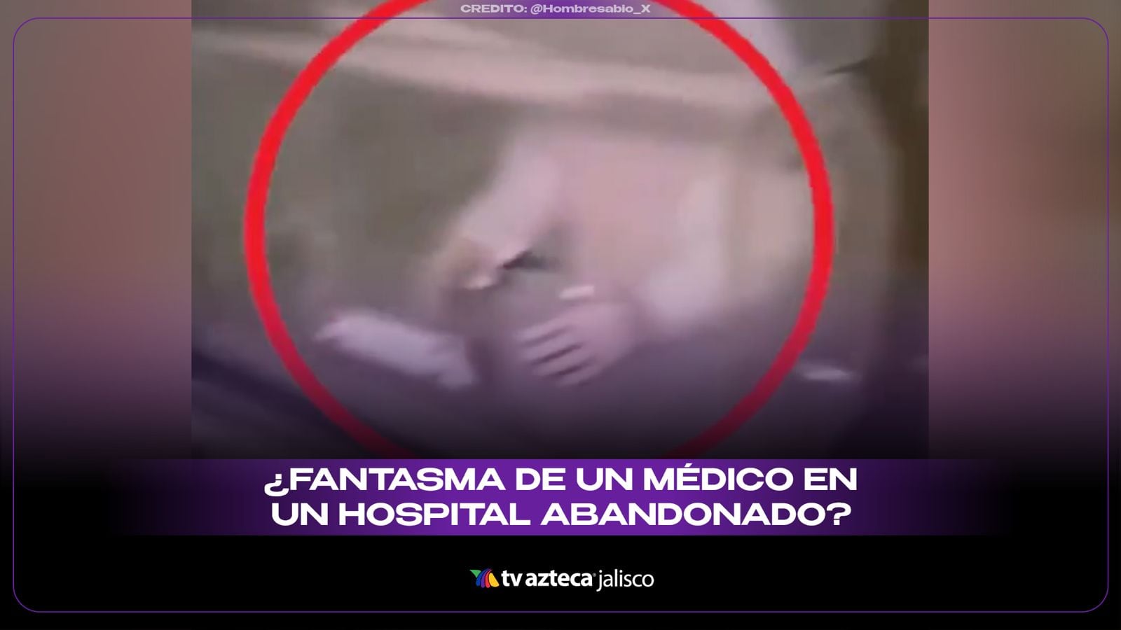 ¿Un médico que nunca se fue? Captan extraña figura en hospital abandonado
