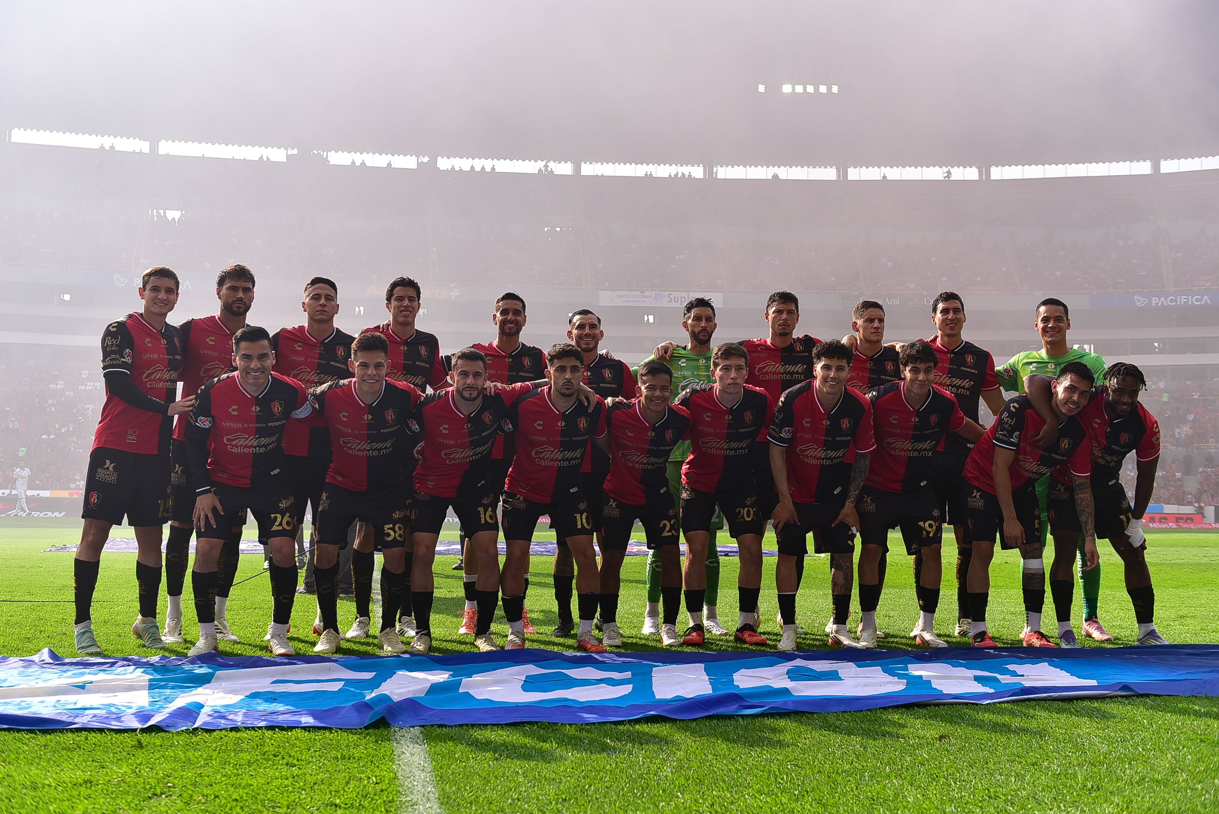 Atlas Team during the 6th round match between Atlas vs (and) Queretaro as part of the Liga BBVA MX Varonil, Torneo Apertura 2026 at Jalisco Stadium, on August 29, 2026 in Guadalajara, Jalisco, Mexico.