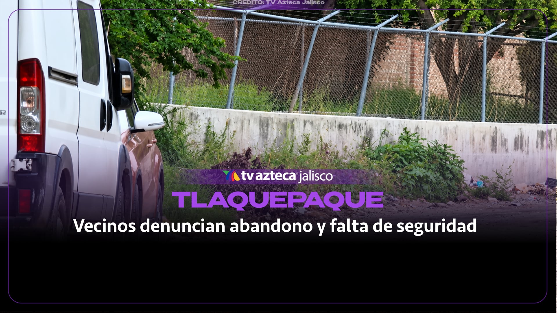 Vecinos denuncian abandono y falta de seguridad en calle de Tlaquepaque