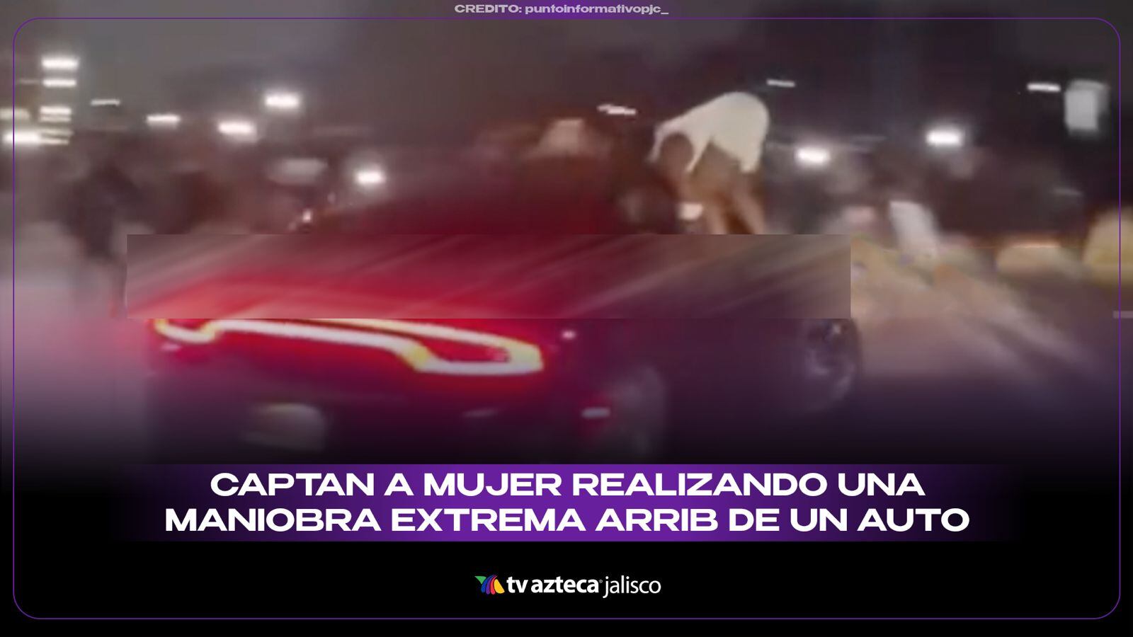 VIDEO | ¡Escena de terror! Mujer bailaba en un coche a toda velocidad y termina debajo de las llantas