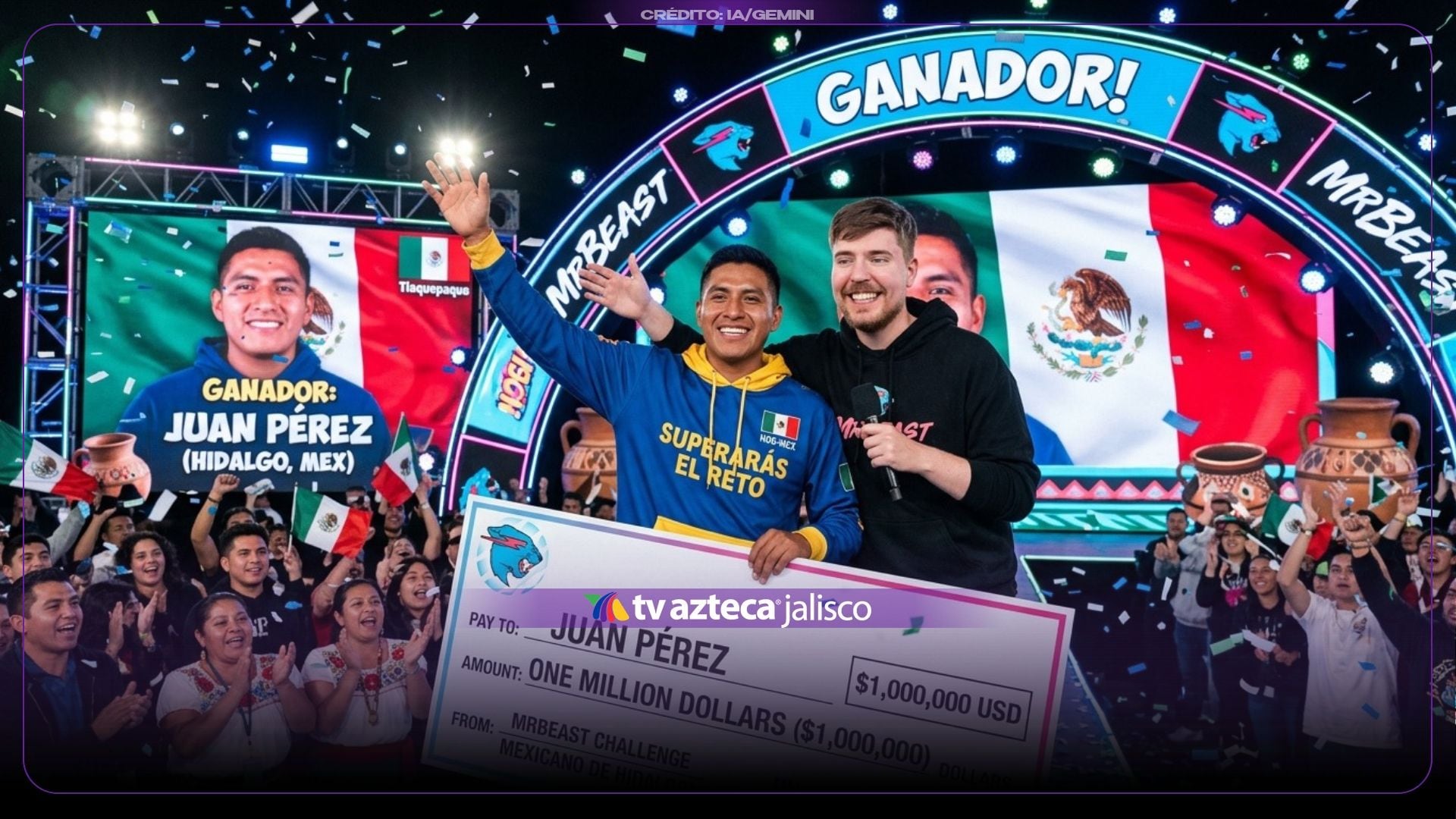 VIDEO: Mexicano de Hidalgo supera reto de MrBeast y gana un millón de dólares