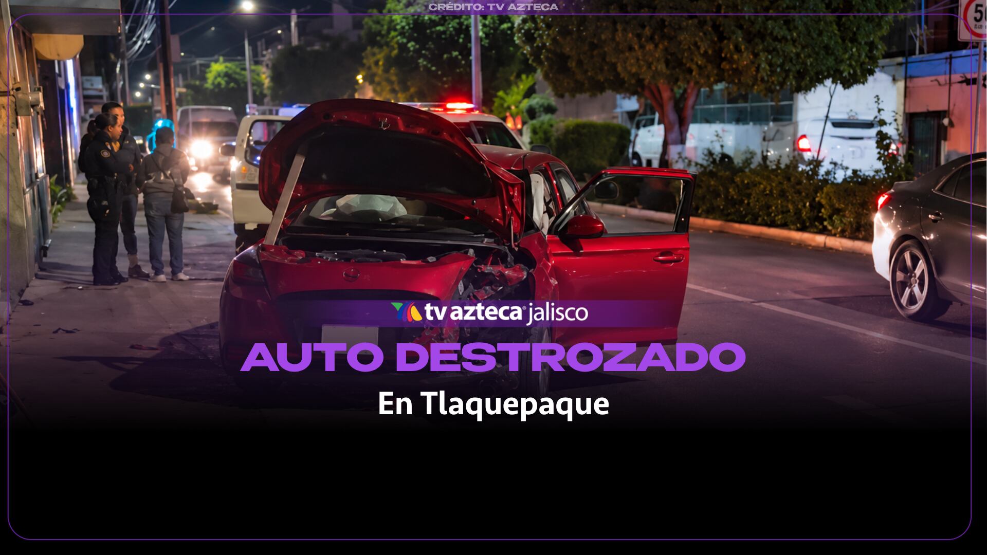 Choque en Rancho Blanco: Conductora se estrella contra poste tras ser impactada por alcance
