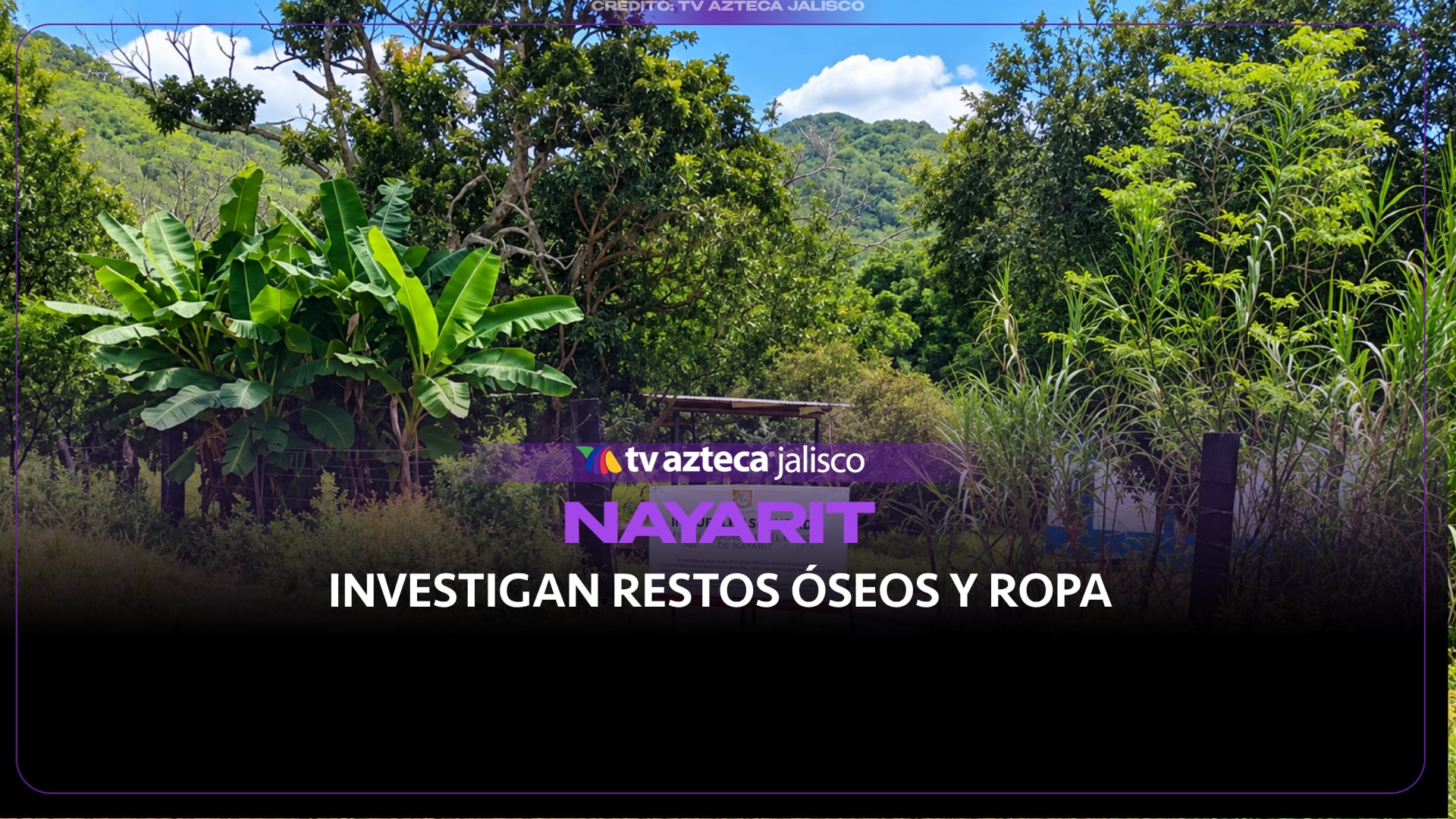Investigan predio en Nayarit tras hallazgo de restos óseos y ropa