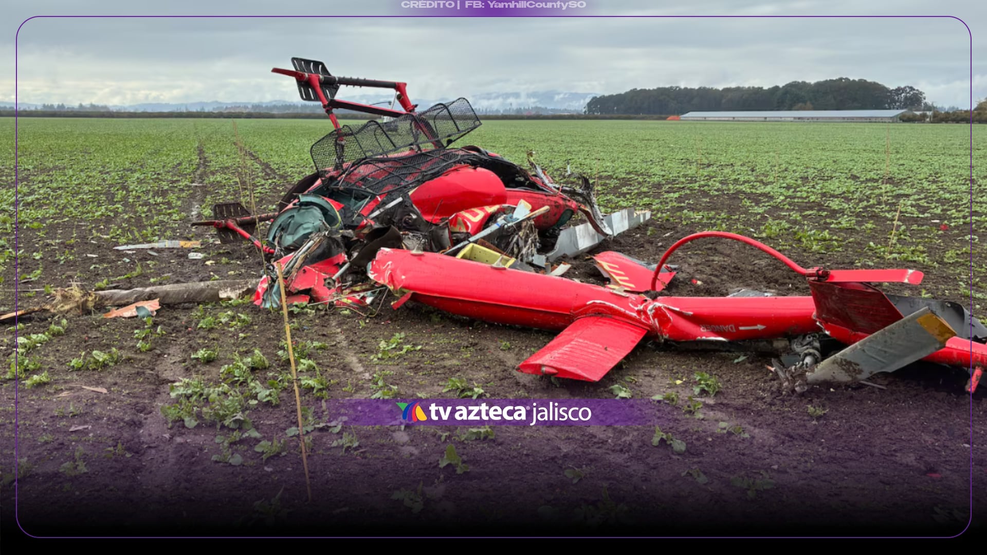 Confirman tres muertos en choque de helicópteros en EUA; así quedaron tras el accidente en Oregon