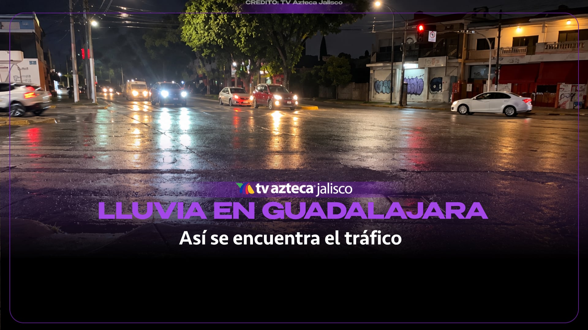 Lluvia en Guadalajara: así se encuentra el tráfico en avenida Patria y Cruz del Sur