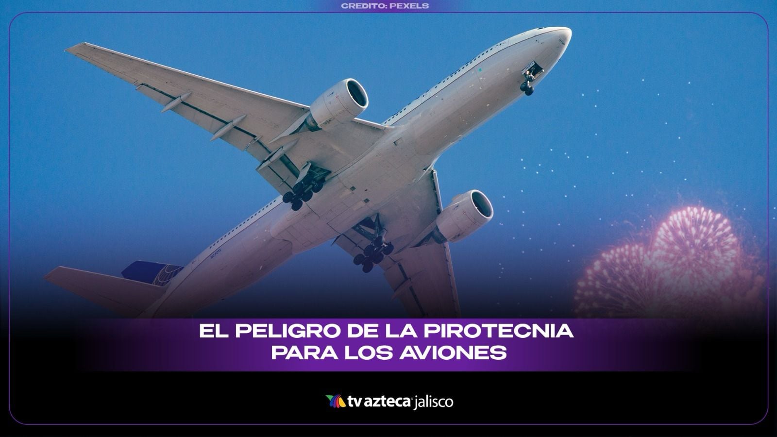 Avión con pasajeros tuvo que escapar de los fuegos artificiales durante su aterrizaje | VIDEO