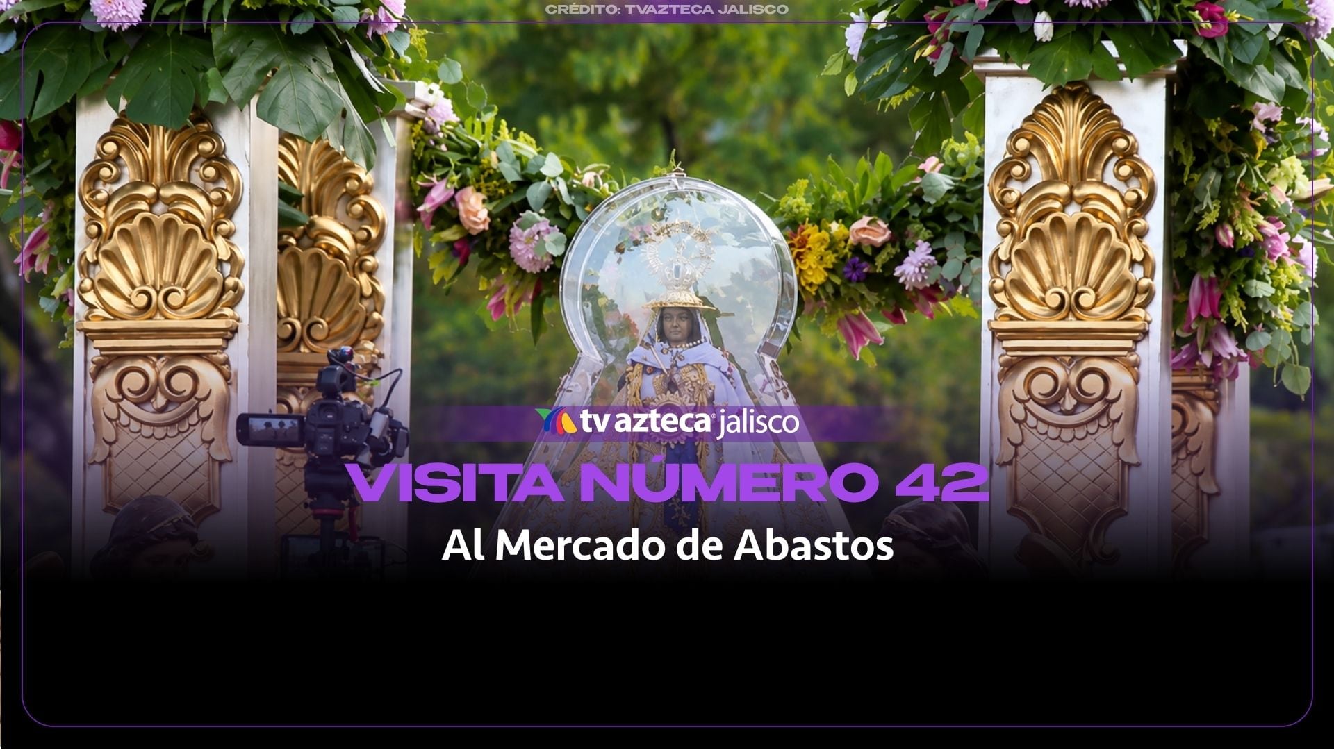 Virgen de Zapopan visita el Mercado de Abastos entre flores, música y bendiciones