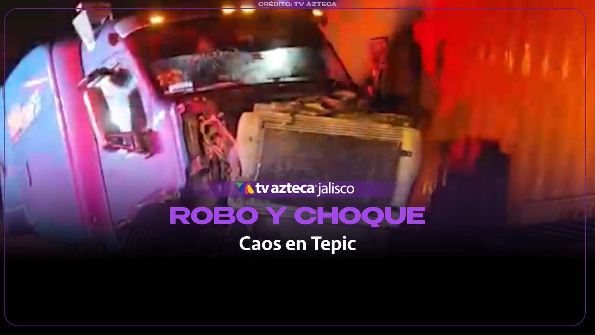 Persecución y caos en la autopista a Tepic: joven de 19 años roba camioneta y provoca choque múltiple