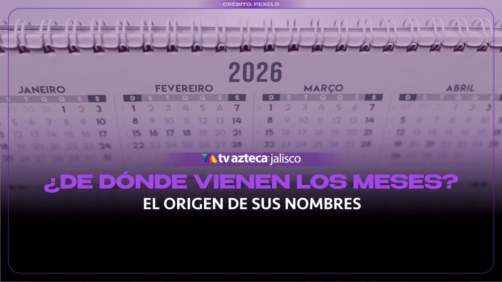¿Por qué los meses tienen esos nombres?